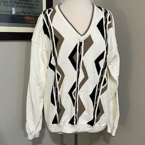 Vintage Sansabelt Grandpa Sweater, Size Large